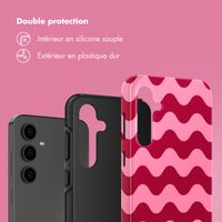 Selencia Coque arrière Vivid Samsung Galaxy S24 FE - Wave Vibes Lipstick