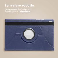 imoshion Coque tablette rotatif à 360° Samsung Galaxy Tab A11 / A9 8.7 pouces - Bleu foncé