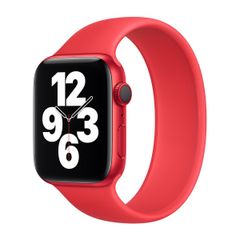 Apple Bracelet Boucle unique en Silicone Apple Watch | 44/45/46/49 mm - Taille 11 - (Product) Red
