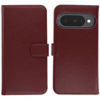 Selencia Étui portefeuille en cuir véritable Google Pixel 10 / 10 Pro - Burgundy