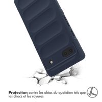 imoshion Coque arrière EasyGrip Google Pixel 6a - Bleu foncé