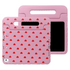 imoshion Coque arrière Kidsproof Design avec poignée Apple iPad 9 (2021) 10.2 pouces / iPad 8 (2020) 10.2 pouces / iPad 7 (2019) 10.2 pouces - Cœurs