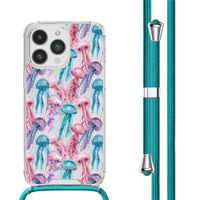 imoshion Coque Design avec cordon iPhone 14 Pro - Jellyfish Watercolor