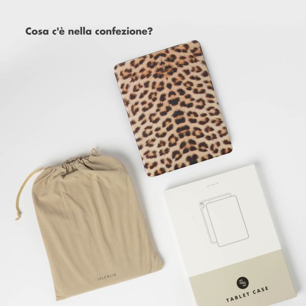 Selencia Coque tablette Vivid Apple iPad Air 11 pouces (2026) M4 / (2025) M3 / (2024) M2 / Air 5 (2022) / Air 4 (2020) - Wild Leo