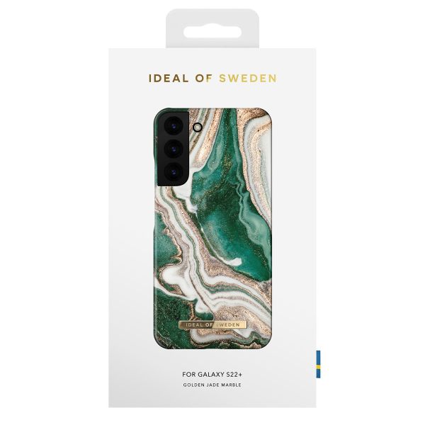 iDeal of Sweden Coque Fashion Samsung Galaxy S22 Plus - Golden Jade Marble