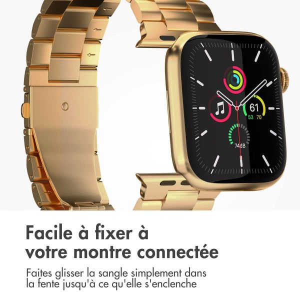 imoshion Bracelet en acier Apple Watch Series 1 á 9 / SE (38/40/41 mm) | Series 10 / 11 (42 mm) - Dorée