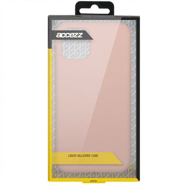 Accezz Coque Liquid Silicone Apple iPhone 11 Pro - Rose