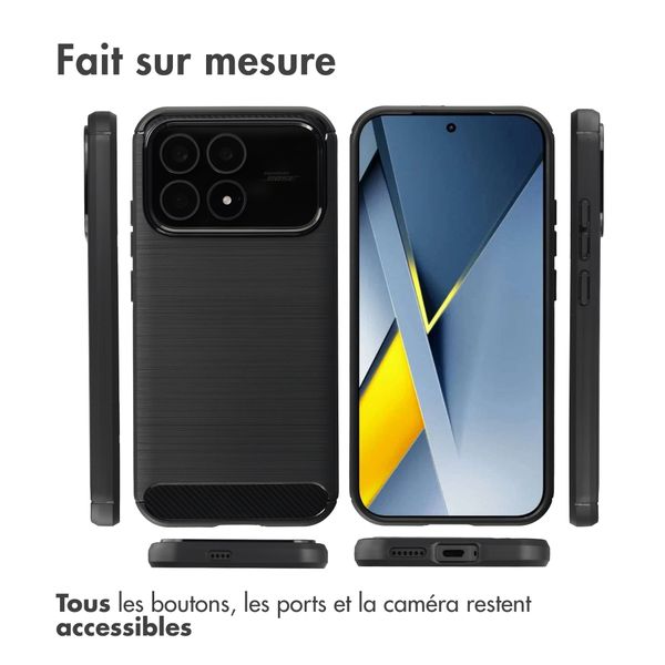imoshion Coque Brushed Xiaomi Poco F8 Pro - Noir