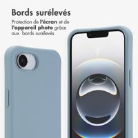 imoshion Coque arrière Color avec cordon amovible et MagSafe Apple iPhone 16e - Ash Blue