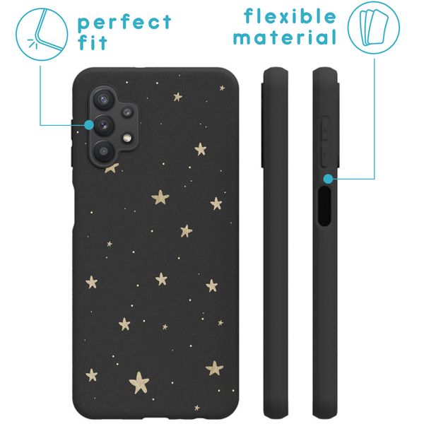 imoshion Coque Design Samsung Galaxy A32 (4G) - Etoiles / Noir