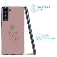 imoshion Coque Design Samsung Galaxy S21 FE - Floral Pink