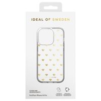 iDeal of Sweden Coque arrière Mirror Apple iPhone 14 Pro - Golden Hearts