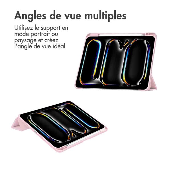 imoshion Coque tablette rigide Trifold Apple iPad Pro 11 (2024) M4 - Rose