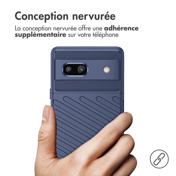 imoshion Coque Arrière Thunder Google Pixel 7a - Bleu foncé