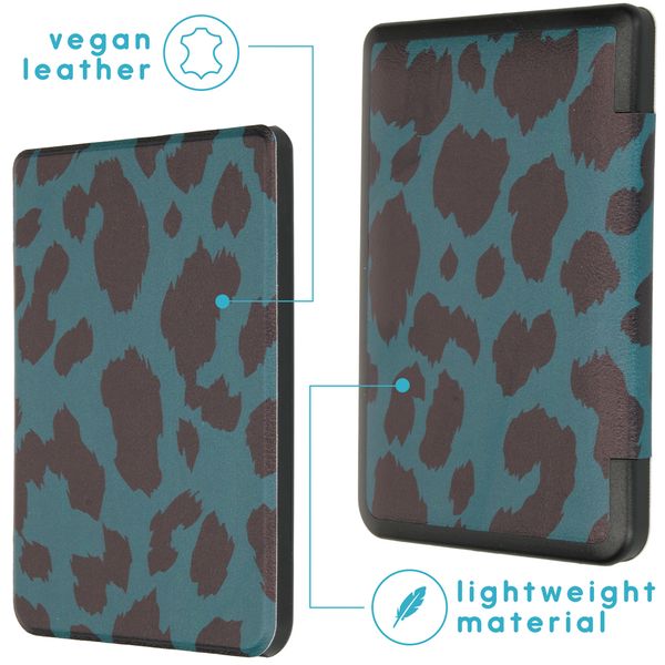 imoshion ﻿Design Slim Hard Sleepcover Kobo Nia - Green Leopard