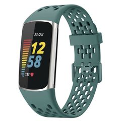 imoshion Bracelet de sport en silicone avec trous Fitbit Charge 5 / Charge 6 - Vert