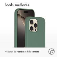 Accezz Coque Liquid Silicone avec MagSafe iPhone 16 Pro Max - Vert foncé