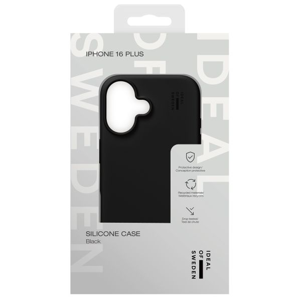 iDeal of Sweden Coque Silicone Apple iPhone 16 Plus - Black