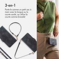 imoshion Etui de télephone portefeuille avec cordon Samsung Galaxy S21 FE - Noir