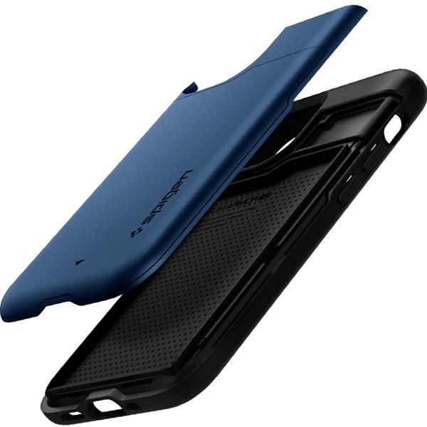 Spigen Coque Slim Armor CS iPhone 12 Mini - Bleu foncé