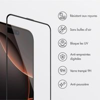 Accezz Protecteur d’écran en verre trempé + Applicateur Apple iPhone 16 Pro Max