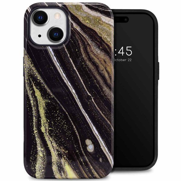 Selencia Coque arrière Vivid Tough iPhone 14 - Chic Marble