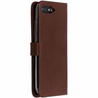 Selencia Étui de téléphone portefeuille en cuir véritable Huawei Y6 (2018) - Brun