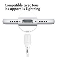 imoshion ﻿Câble Lightning vers USB-C - Non MFi - Textile tressé - 1 mètre - Blanc