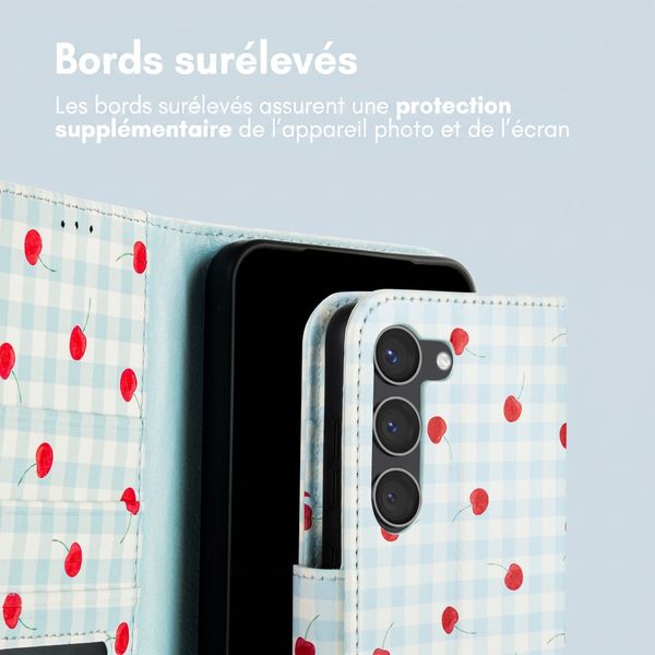 imoshion Étui de télephone portefeuille Design Samsung Galaxy S23 - Cherry Check