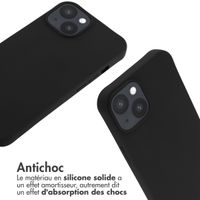 imoshion ﻿Coque en silicone avec cordon iPhone 14 - Noir