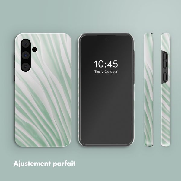 Selencia Coque arrière Vivid Tough Samsung Galaxy A55 - Marble Grayed Jade