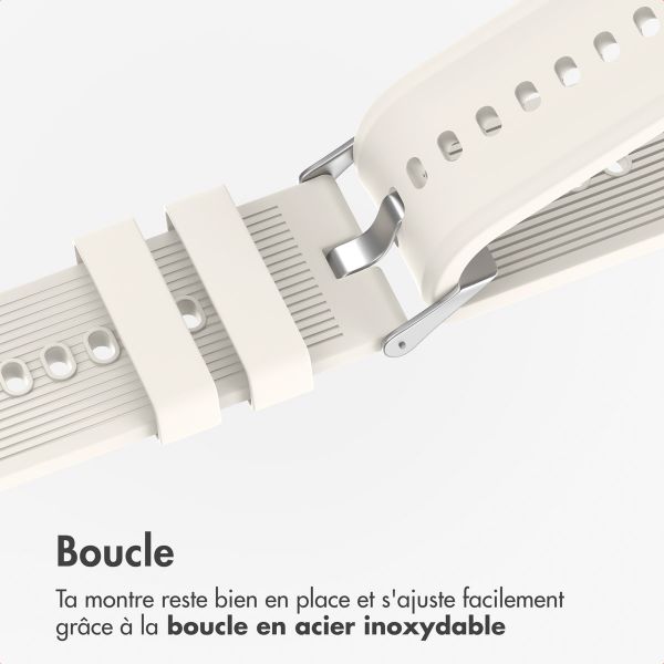 imoshion Bracelet en silicone OnePlus Watch 3 / 2 / 2R / Oppo Watch X2 / X - Beige