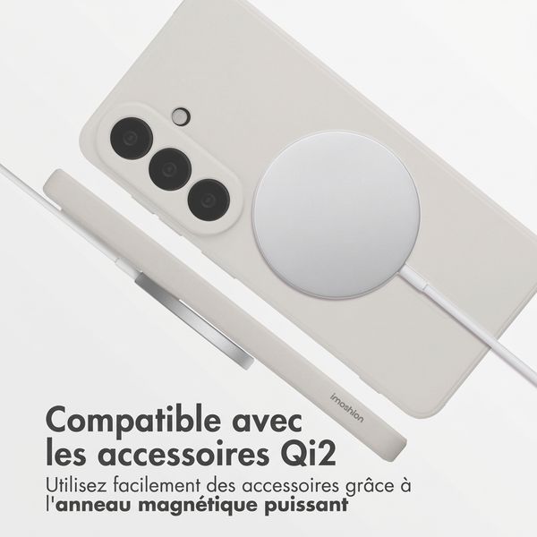 imoshion Coque Couleur avec MagSafe Samsung Galaxy S26 - Beige