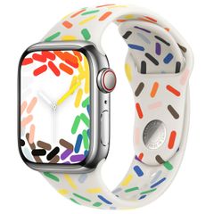 Apple Bracelet Sport Apple Watch Series 1 t/m 9 / SE (38/40/41 mm) | Series 10 / 11 (42 mm) - Taille M/L - Pride Edition