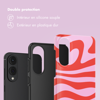 Selencia Coque arrière Vivid Samsung Galaxy S25 Edge - Dream Swirl Pink