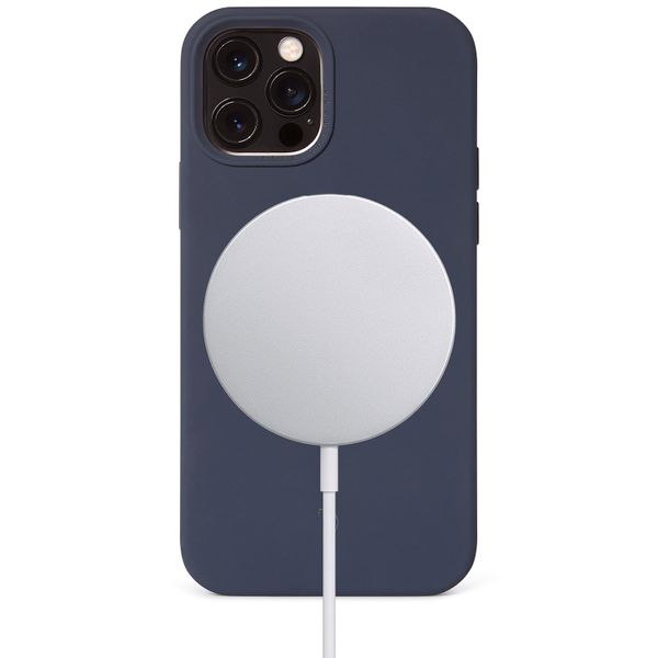 Decoded Coque en silicone MagSafe iPhone 12 (Pro) - Matte Navy