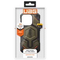 UAG Coque arrière Monarch Pro iPhone 15 Pro - Kevlar Element Green