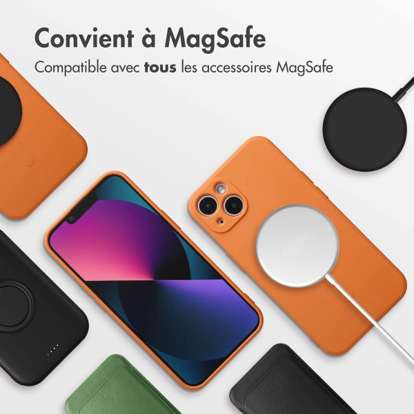 imoshion Coque Couleur avec MagSafe Apple iPhone 13 - Neon Orange