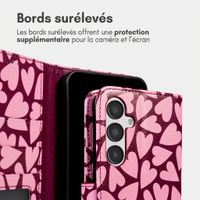 imoshion Étui de télephone portefeuille Design Samsung Galaxy A55 - Hearty Blush