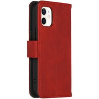 imoshion Étui de télephone portefeuille de luxe Apple iPhone 12 Mini - Rouge