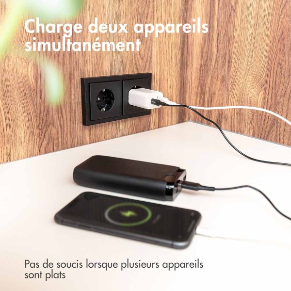 Accezz Chargeur Mural Power Plus - 33W - Blanc