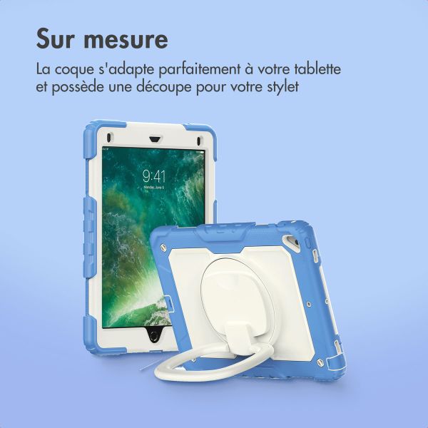 imoshion Coque tablette kidsproof Rugged Apple iPad 6 (2018) 9.7 pouces / iPad 5 (2017) 9.7 pouces / Air 2 (2014)/Air 1 (2013) - Bleu