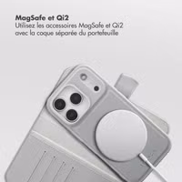 Selencia Étui portefeuille amovible Olyn avec MagSafe Apple iPhone 17 Pro - Gris