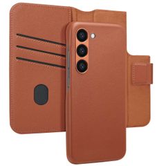 Accezz Étui de téléphone portefeuille en cuir 2-en-1 avec MagSafe Samsung Galaxy S23 - Sienna Brown