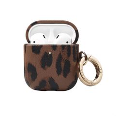 Selencia Coque Sabi Apple AirPods 1 / 2 - imprimé léopard - Mocha Brown