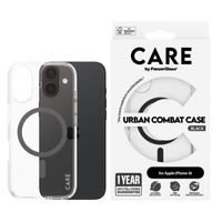 CARE by PanzerGlass Coque Urban Combat MagSafe Apple iPhone 16 - Noir