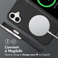 imoshion Coque arrière Color avec cordon amovible et MagSafe Apple iPhone 17 - Noir
