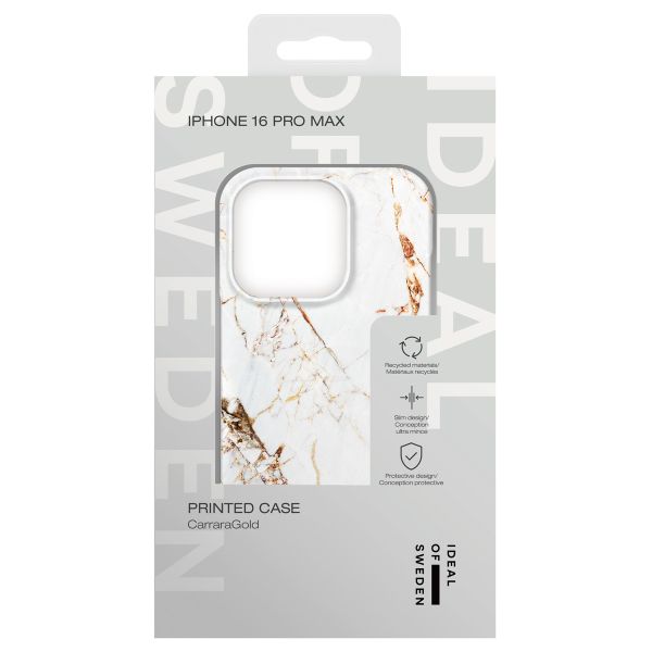 iDeal of Sweden Coque Fashion iPhone 16 Pro Max - Carrara Gold