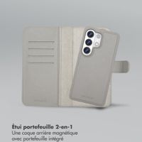 Selencia Étui portefeuille amovible Olyn avec MagSafe Samsung Galaxy S26 Ultra - Gris