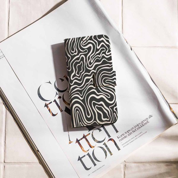 imoshion Étui de télephone portefeuille Design Motorola Moto G34 - Black And White